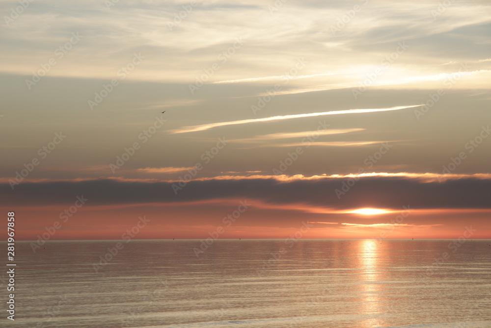 epic golden sunset over the Baltic sea epic golden sunset over the Baltic sea