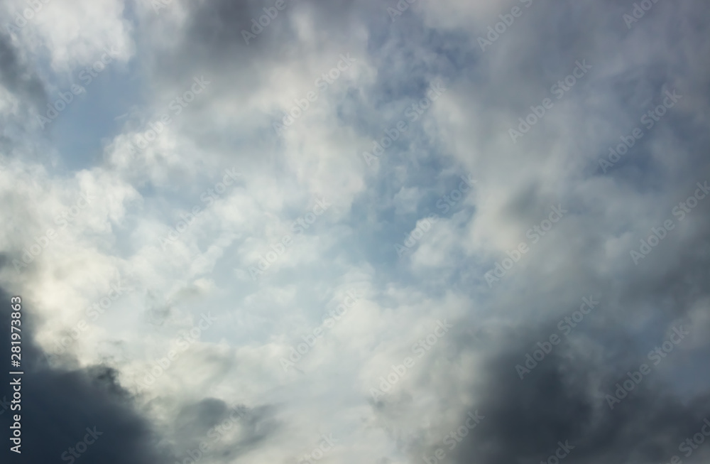 Stormy sky, soft focus Stormy sky, soft focus
