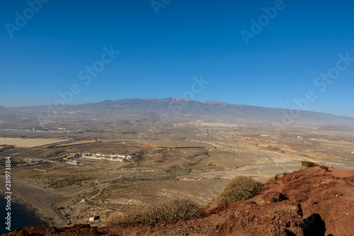 Beautiful view of the Mount Roja. Beautiful view of the ocean. Tenerife  Canary islands  Spain.