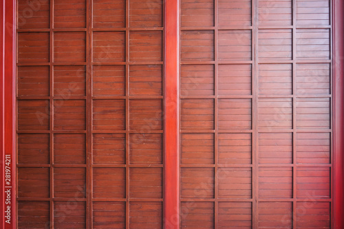 Wallpaper Mural Traditional wood of japan style,texture of Japanese wood Shoji,Interior decoration Japanese style wooden house Torontodigital.ca