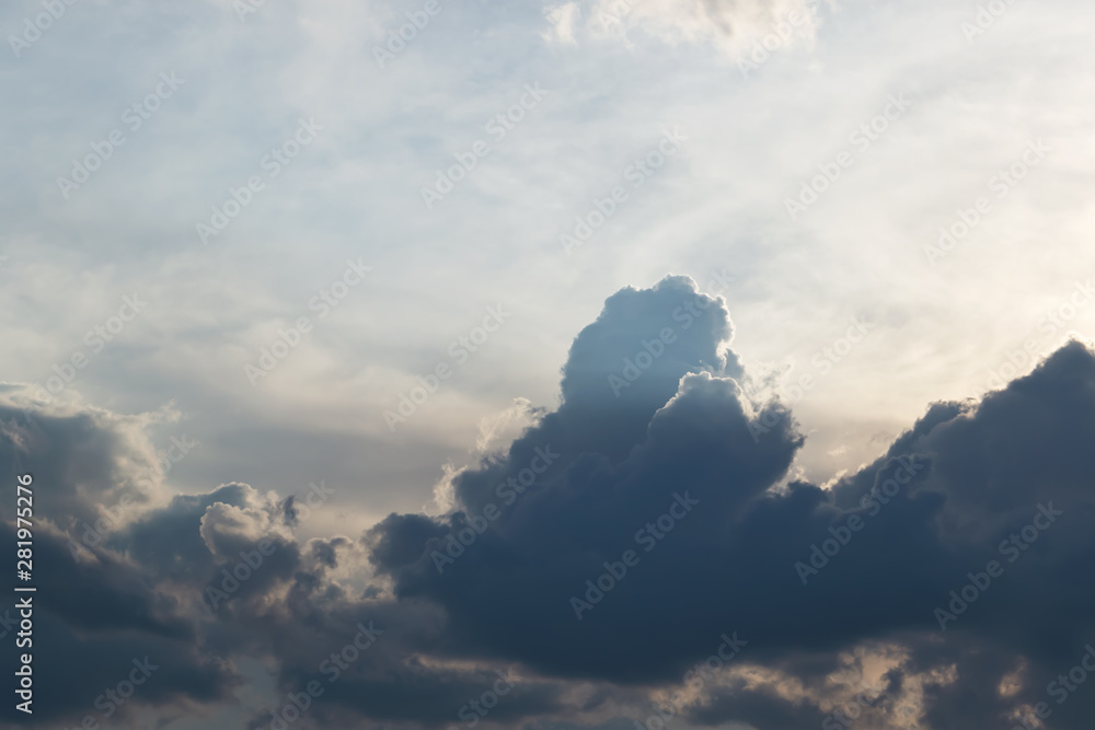 Dark clouds, soft focus