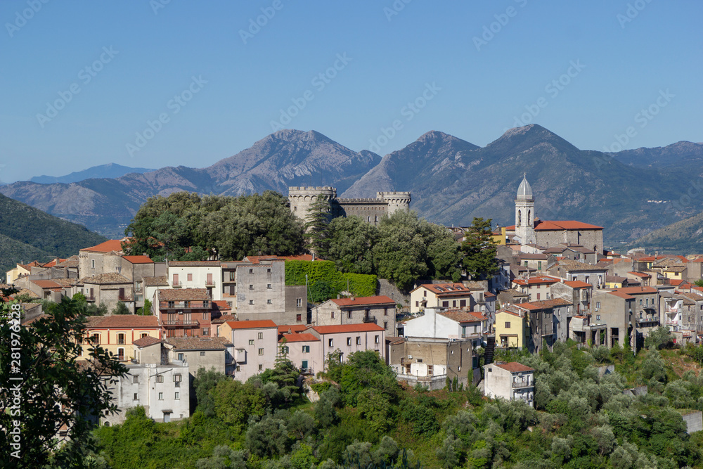 Monteroduni italian tipycal mountain village