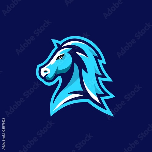 Horse Sports Tournament Vector Illustration Template