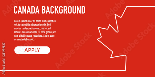 original canadian background with maple leaf vector