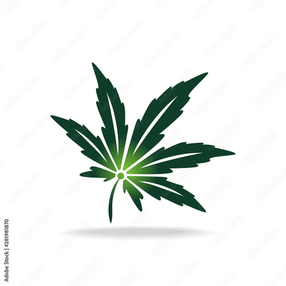 Simple leaf sign/logo design. Vector image.