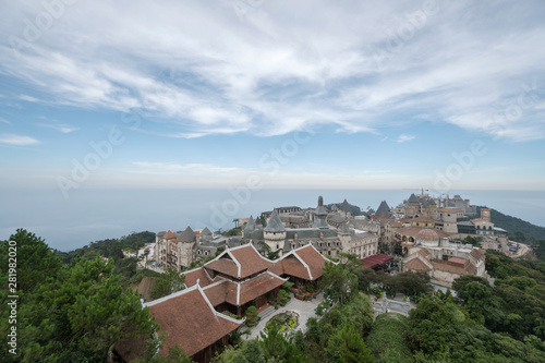 Bana hills french village in Vietnam