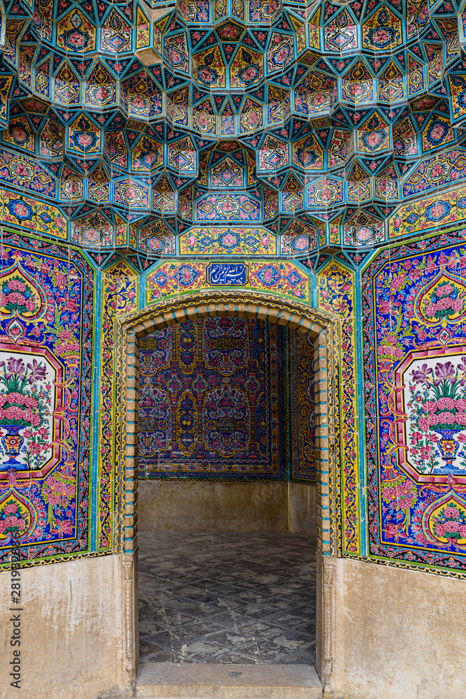 Iran, Shiraz, Nasir al-Mulk mosque