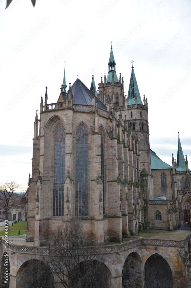 Fototapeta premium Cathedral in Erfurt in Germany