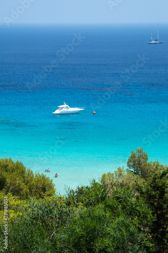 yacht in the blue sea © Alex