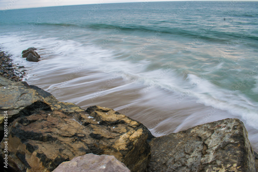 waves on the beach