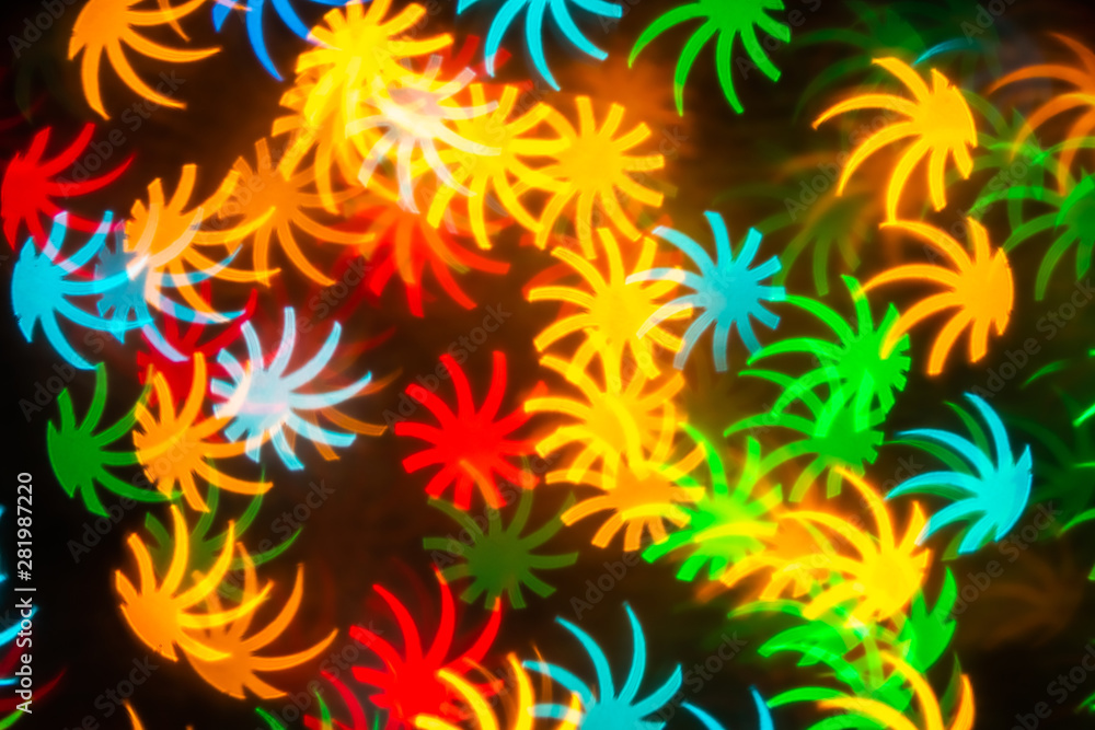 Leaf shape blur bokeh abstract background. Leaf shape blur bokeh abstract background.