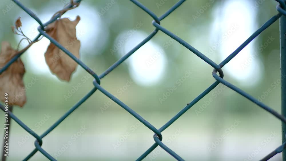 Metallic Fence Around a Protection Area Preventing Access in a Security Zone Metallic Fence Around a Protection Area Preventing Access in a Security Zone