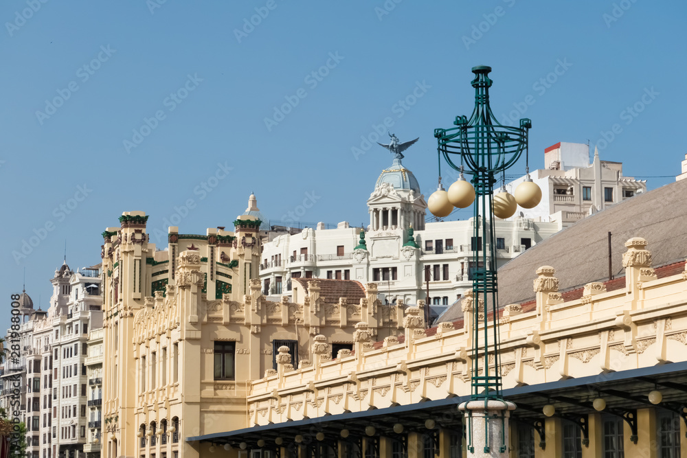Cityscape of central Valencia, the third-largest city in Spain
