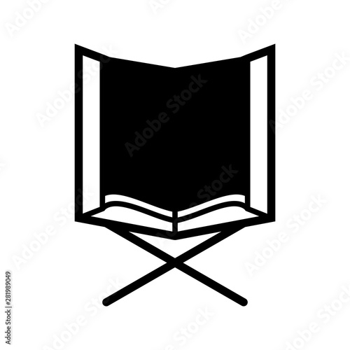Beautiful holy quran Glyph black icon