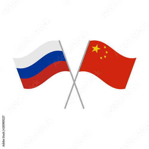 Russia and China flags vector isolated on white background Free Download Russia and China flags vector isolated on white background - GFXLoad