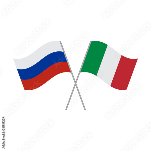 Free Download Russia and Italy flags vector illustration isolated on white background - GFXLoad