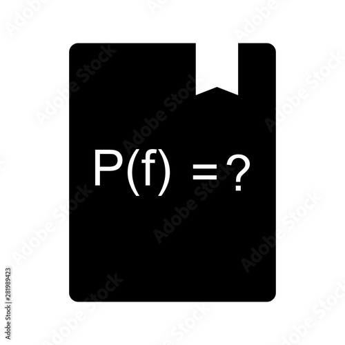 Beautiful solve function glyph black icon