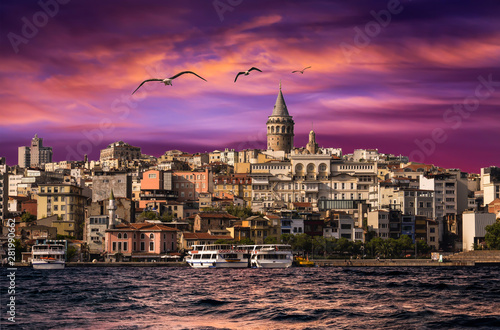 Photography night view of the city