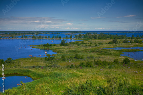 Summer landscape in FInland, Mustasaari. unreal nature