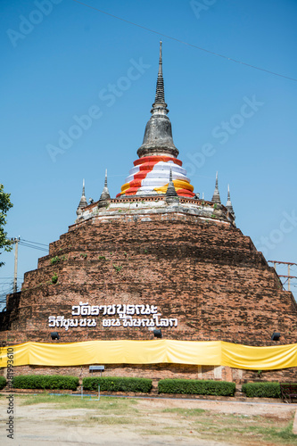 THAILAND PHITSANULOK WAT RACHA BURANA TEMPLE photo