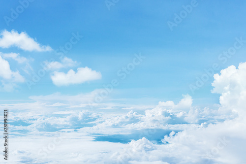 Fototapeta Naklejka Na Ścianę i Meble -  Natural blue sky with white clouds