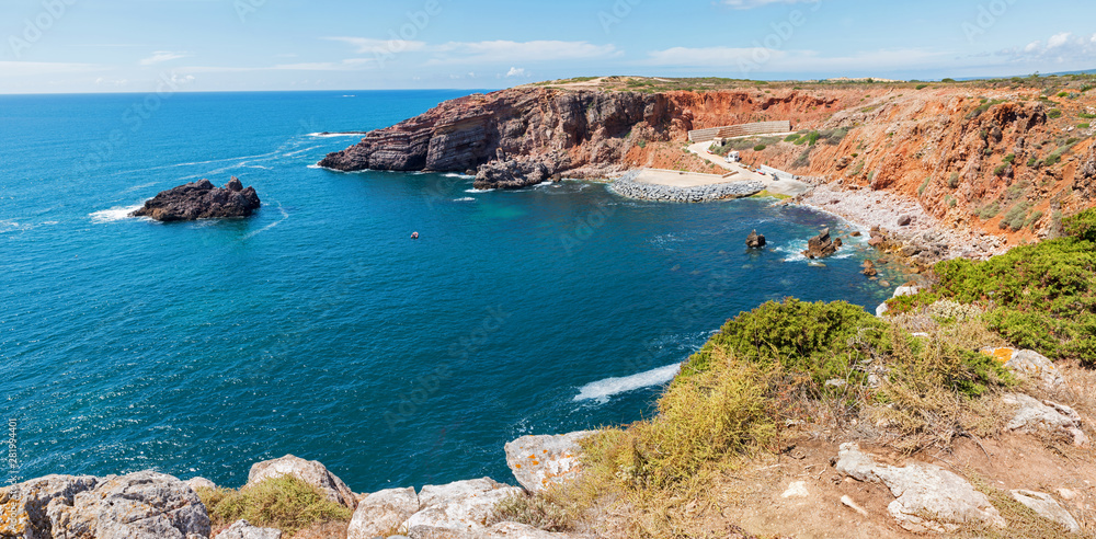 Fischerbucht Praia do Portinho do Forno, an der Costa de Vicentina West Algarve