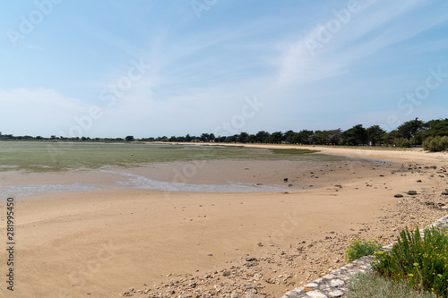 beautiful sandy beach on the island of Aix Charente maritime France