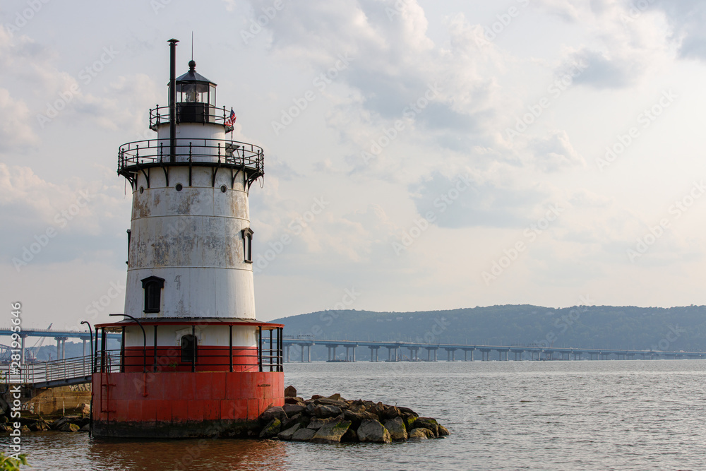 Lighthouse on the Hudson river, New York Lighthouse on the Hudson river, New York