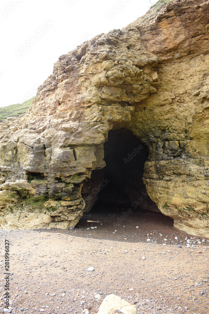 A cave at Blackhall Rocks
