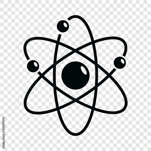 Atom icon. Simple illustration of atom vector icon for web