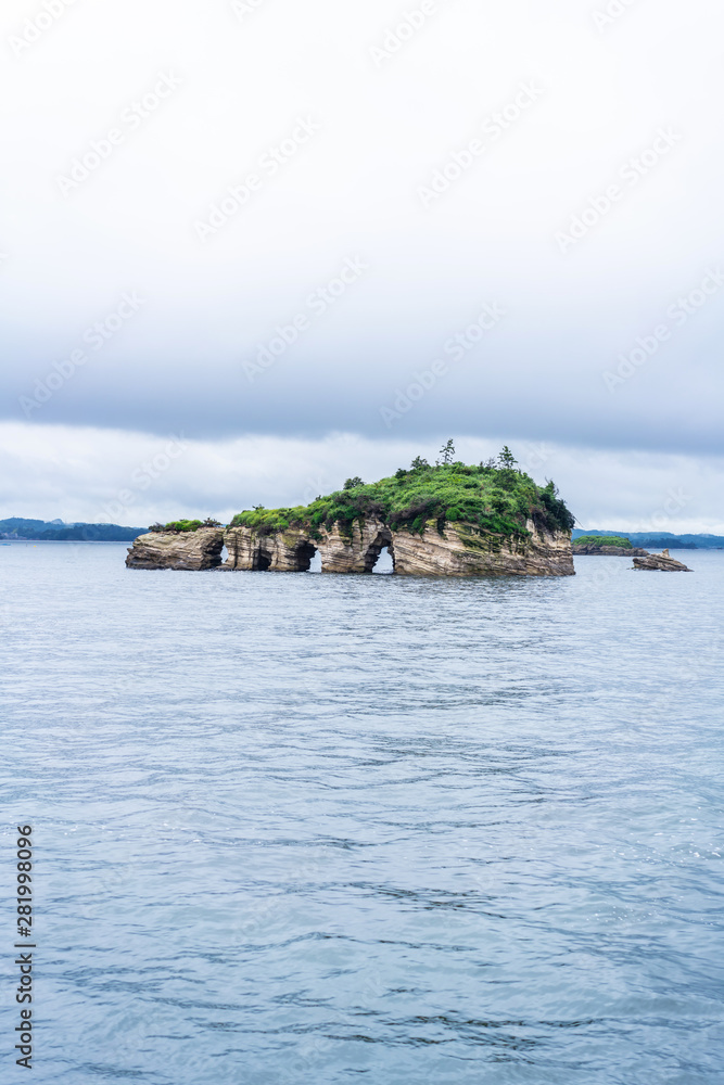 panoramic sea view of Matsushima in Miyagi, Japan panoramic sea view of Matsushima in Miyagi, Japan