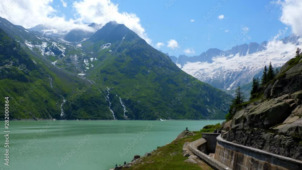 Wonderful mountain lake in the Swiss Alps - amazing nature of Switzerland Wonderful mountain lake in the Swiss Alps - amazing nature of Switzerland