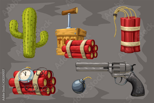 wild west collection on grey