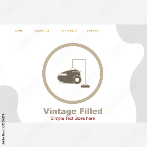 Vaccum cleaner icon for your project