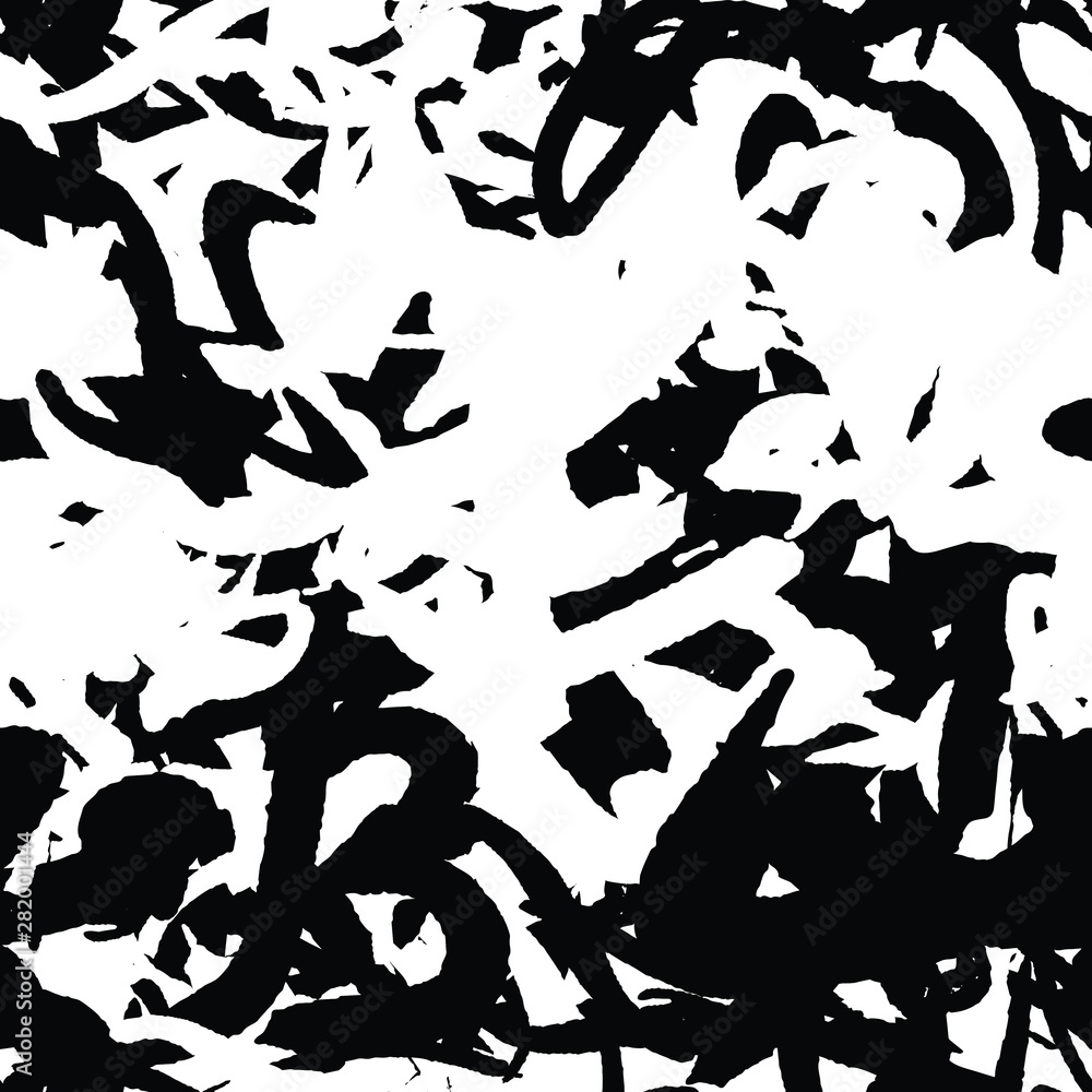 Black white grunge background. Abstract monochrome vector seamless texture Black white grunge background. Abstract monochrome vector seamless texture