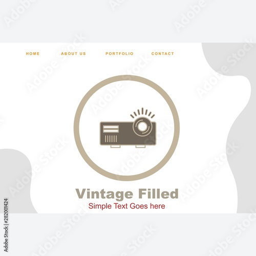 Movie maker icon for your project