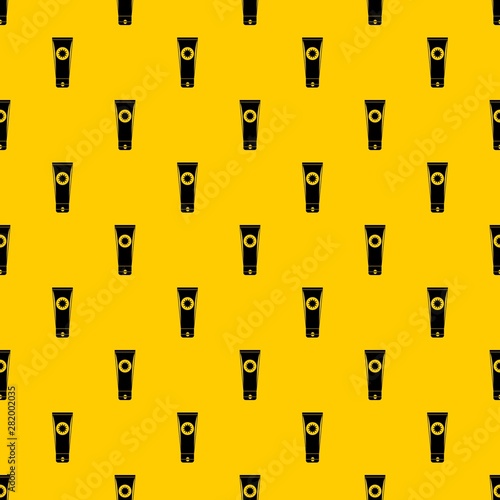 Sunscreen pattern seamless vector repeat geometric yellow for any design
