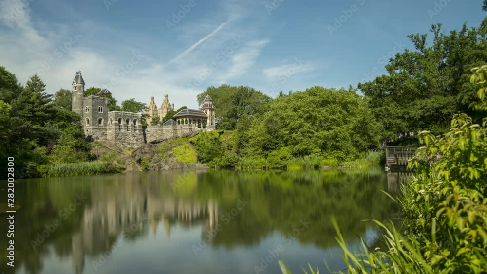 Clouds Moving OVer the Belvedere Casttle in CEntral Park New York Clouds Moving OVer the Belvedere Casttle in CEntral Park New York