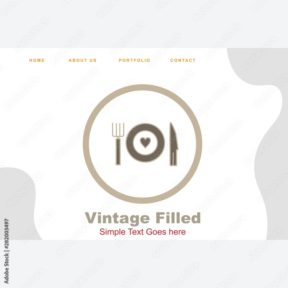 Fototapeta premium Tableware icon for your project