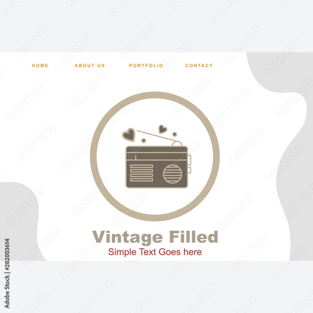 Obraz premium Love Radio icon for your project