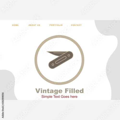 Penknife icon for your project