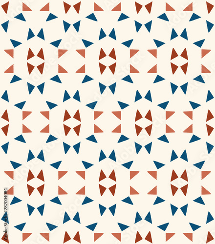 Rustic seamless pattern with triangle element illustration for stationary, ceramic, wallpaper, background, textile, fabric etc.