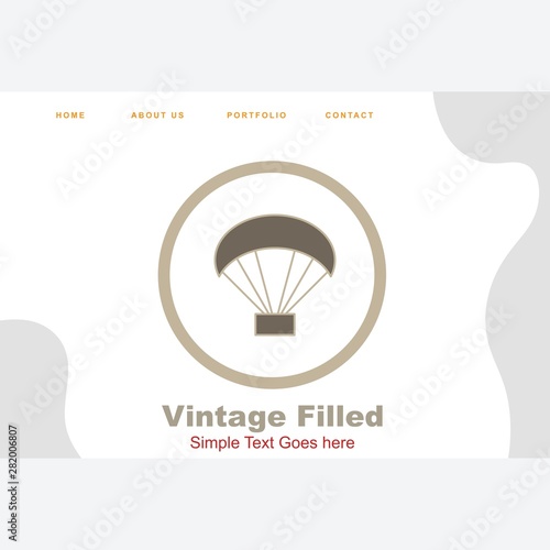 Paraglider icon for your project