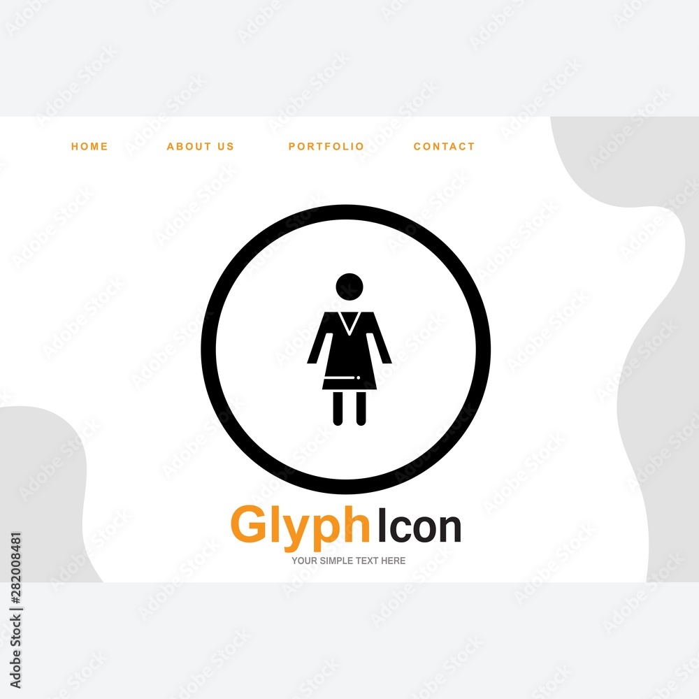 woman icon for your project woman icon for your project