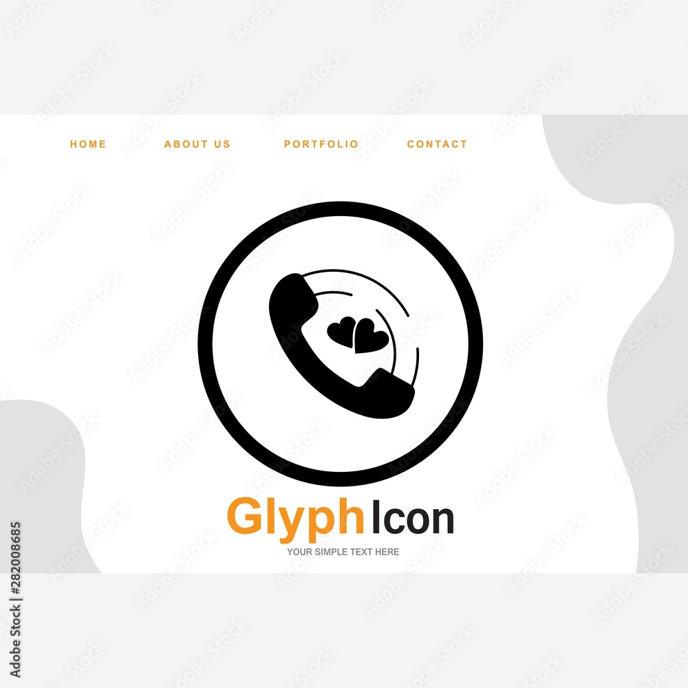 Love Phone icon for your project Love Phone icon for your project