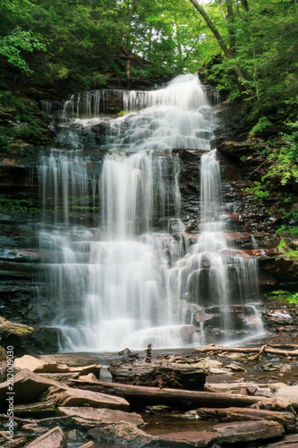 Many waterfalls at Rickett s Glen State Park