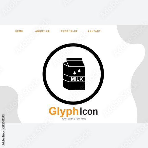 Milk Pack icon for your project