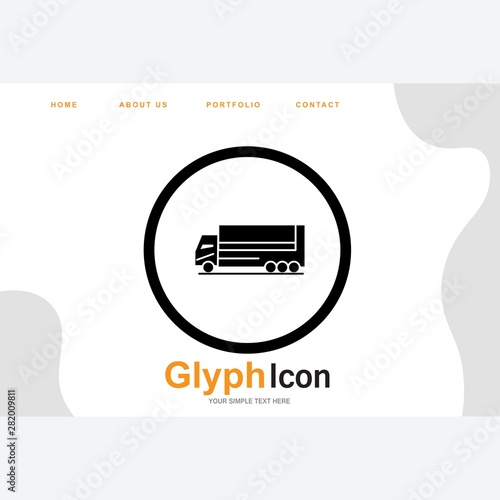 Delivery Truck icon for your project