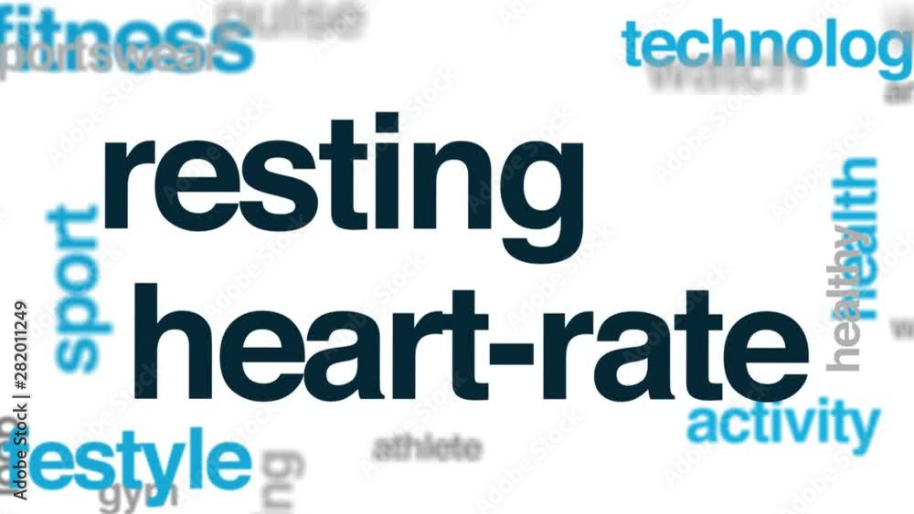 Resting heart-rate animated word cloud. Kinetic typography. Resting heart-rate animated word cloud. Kinetic typography.