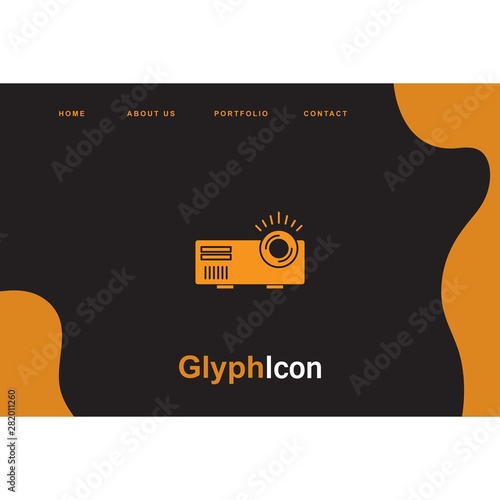 Movie maker icon for your project